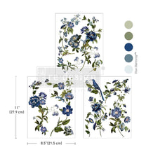 Load image into Gallery viewer, BLUE NEST BLOOMS - MIDDY TRANSFER 8.5X11 - REDESIGN WITH PRIMA