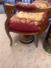 Load image into Gallery viewer, Vintage French Needlepoint Bench