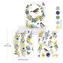 Load image into Gallery viewer, SUNLIT AVIARY - MIDDY TRANSFER - REDESIGN WITH PRIMA - 3 SHEETS - 8.5X11