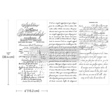 Load image into Gallery viewer, VINTAGE SCRIPT MASTERY - SMALL TRANSFER - 3 SHEETS 6X12 - REDESIGN WITH PRIMA