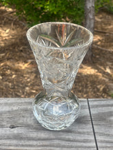 Load image into Gallery viewer, 1920&#39;s American Brilliant Crystal Starburst / Star of David Vase
