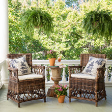 Load image into Gallery viewer, French Country Plantation Style Wicker Chair
