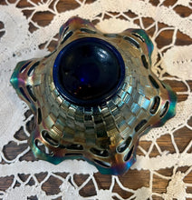 Load image into Gallery viewer, Fenton Carnival Glass Basket Weave Bowl
