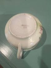 Load image into Gallery viewer, Victorian Hand Painted Cup &amp; Saucer with Wood Stand Germany
