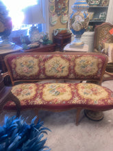 Load image into Gallery viewer, Vintage French Needlepoint Bench
