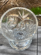 Load image into Gallery viewer, 1920&#39;s American Brilliant Crystal Starburst / Star of David Vase
