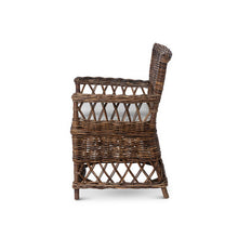 Load image into Gallery viewer, French Country Plantation Style Wicker Chair
