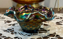 Load image into Gallery viewer, Fenton Carnival Glass Basket Weave Bowl
