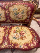 Load image into Gallery viewer, Vintage French Needlepoint Bench
