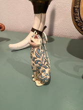 Load image into Gallery viewer, Jim Shore 2009 Blue &amp; White Cat Ornament
