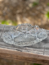 Load image into Gallery viewer, 1920&#39;s American Brilliant Crystal Oval Relish Bowl
