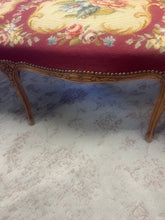 Load image into Gallery viewer, Vintage French Needlepoint Bench

