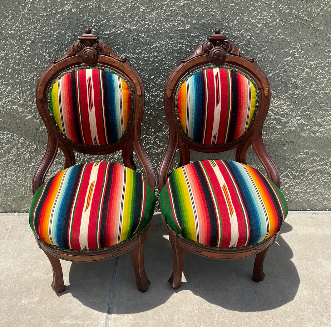 Eastlake Upholstered Serape Chairs