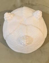 Load image into Gallery viewer, Vintage Fostoria Milk Glass Grape Leaf Covered Candy Dish
