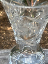 Load image into Gallery viewer, 1920&#39;s American Brilliant Crystal Starburst / Star of David Vase
