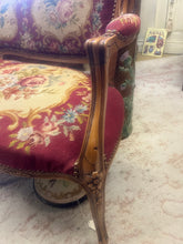 Load image into Gallery viewer, Vintage French Needlepoint Bench
