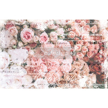 Load image into Gallery viewer, Decoupage Decor Tissue Paper - Angelic Rose Garden (19&quot;x30&quot;)
