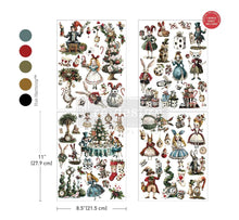 Load image into Gallery viewer, WHIMSICAL HOLIDAY DREAMS - MIDDY TRANSFER 8.5X11 - CHRISTMAS TRANSFER - REDESIGN WITH PRIMA
