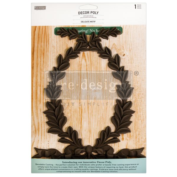 NEW! Redesign With Prima DECOR POLY - DELICATE MOTIF Bendable Casting Furniture Applique