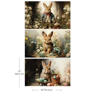 Decoupage Tissue Paper - Dreamy Bunnies 3 Sheets (19.5"x30")