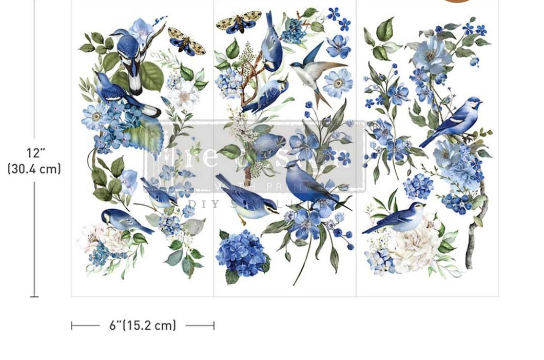 TRANSFER - SMALL - GARDEN WHISPERS - 3 SHEETS 6X12