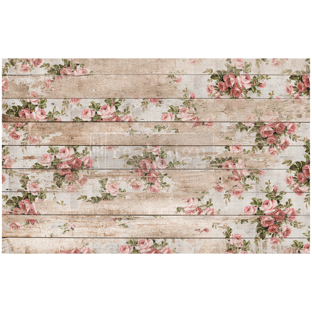 Decoupage Tissue Paper - Shabby Floral - 1 Sheet (19